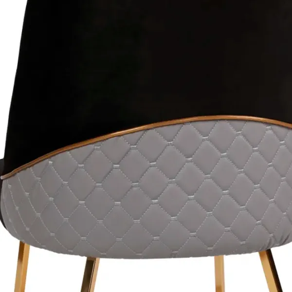 Scaun de bucătărie Trendy Madrid Velvet/ Black Gray photo 5