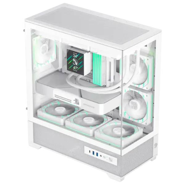 Carcasă Gamemax VISTA 2 AW Mid Tower / White photo 5
