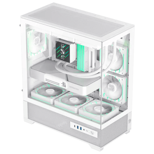 Carcasă Gamemax VISTA 2 AW Mid Tower / White photo 5