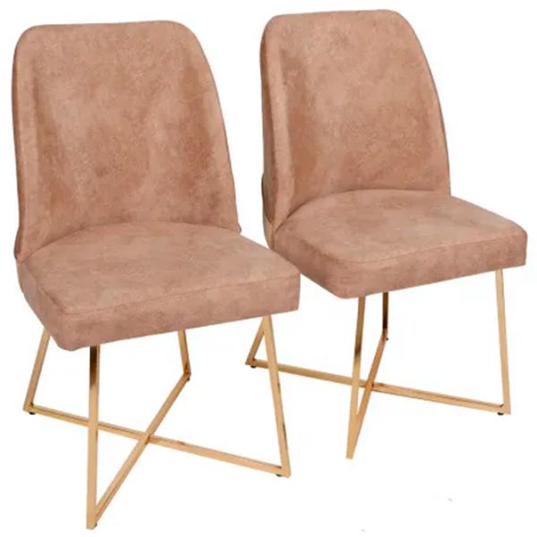 Scaun de bucătărie Trendy Madrid Velvet/ Light Brown Beige photo 1