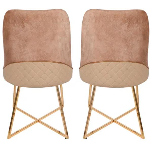 Scaun de bucătărie Trendy Madrid Velvet/ Light Brown Beige photo 3