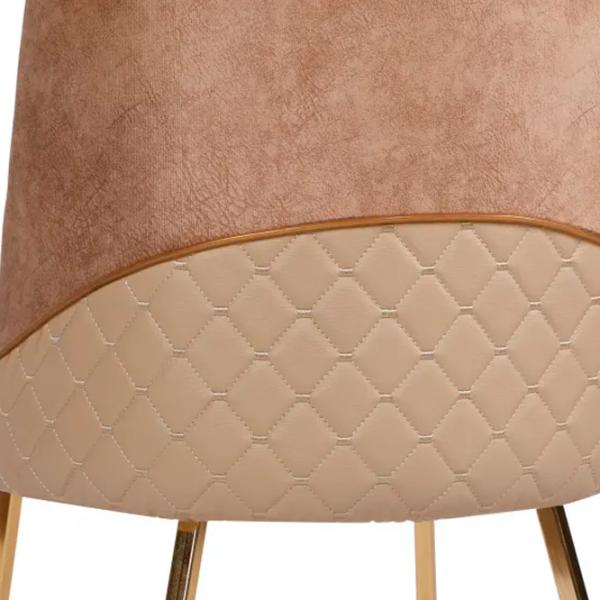Scaun de bucătărie Trendy Madrid Velvet/ Light Brown Beige photo 5