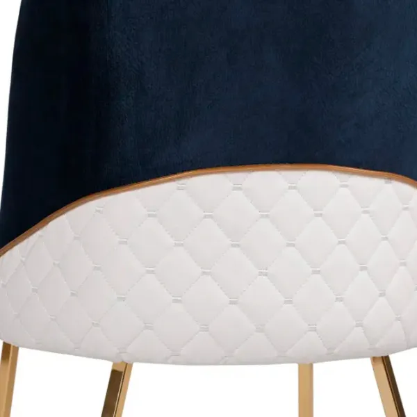 Scaun de bucătărie Trendy Madrid Velvet/ Dark Blue Gold photo 7