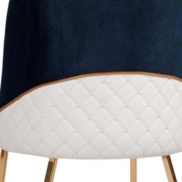 Scaun de bucătărie Trendy Madrid Velvet/ Dark Blue Gold photo 7