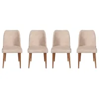 Scaun de bucătărie Trendy Nova Velvet/ Cream Brown photo 2