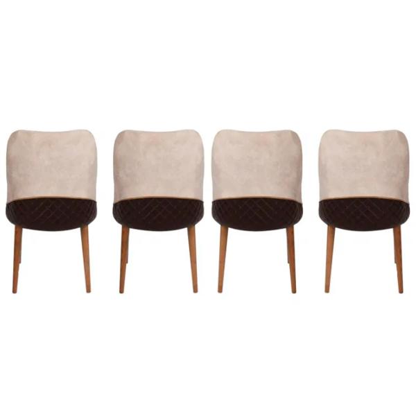 Scaun de bucătărie Trendy Nova Velvet/ Cream Brown photo 4