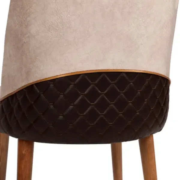 Scaun de bucătărie Trendy Nova Velvet/ Cream Brown photo 5