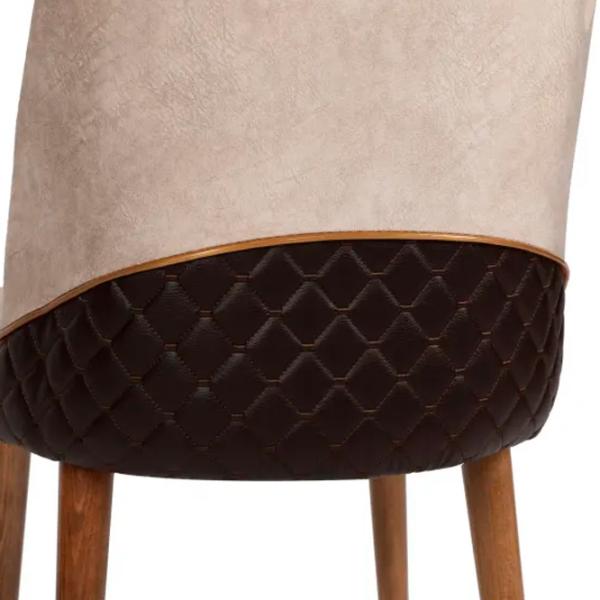 Scaun de bucătărie Trendy Nova Velvet/ Cream Brown photo 5