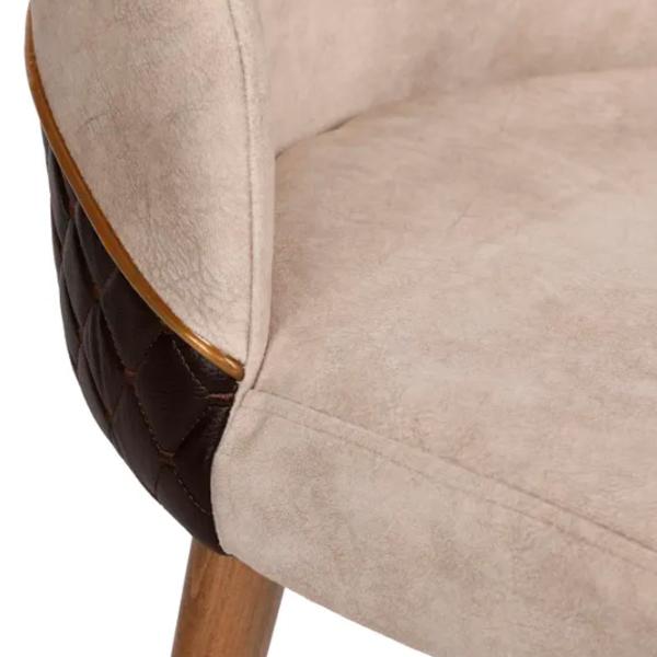Scaun de bucătărie Trendy Nova Velvet/ Cream Brown photo 6