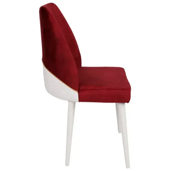 Scaun de bucătărie Trendy Nova Velvet/ Burgundy White photo 4