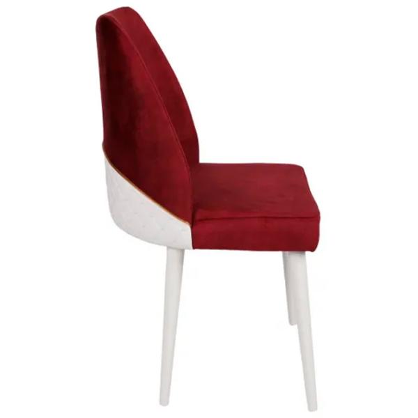 Scaun de bucătărie Trendy Nova Velvet/ Burgundy White photo 4