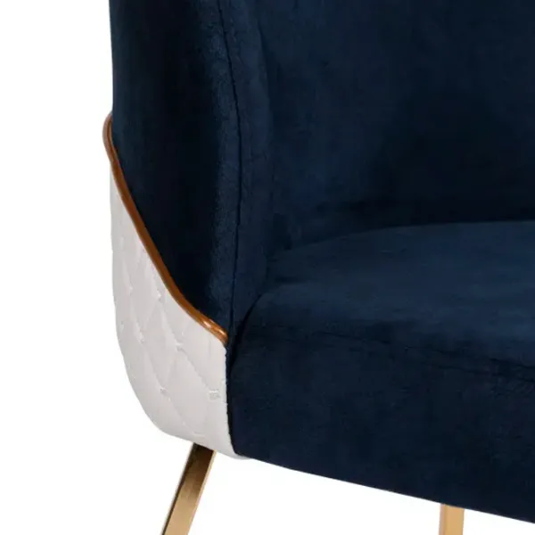 Set scaune de bucătarie Trendy Madrid Catifea/ Dark Blue Gold photo 7