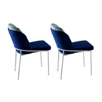 Set scaune de bucătarie Trendy Dore Catifea/ Blue White photo 2