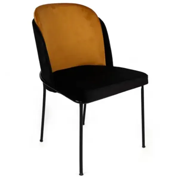 Set scaune de bucătarie Trendy Dore Catifea/ Black Brown photo 3