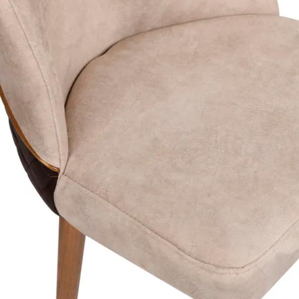 Set scaune de bucătarie Trendy Nova Catifea/ Cream Brown photo 7