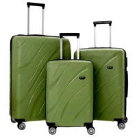 Чемодан CCS 5223 Set 105л/ Черный Хаки
