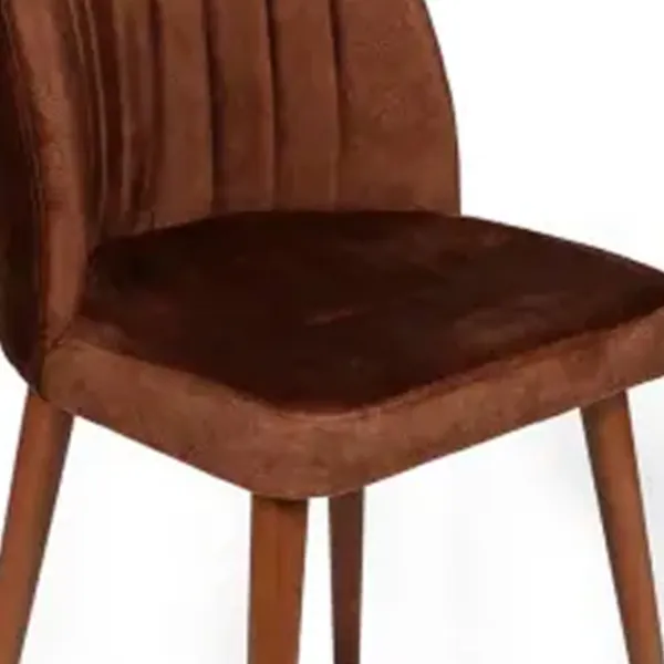 Set scaune de bucătarie Trendy Alfa Catifea/ Brown Brown photo 3