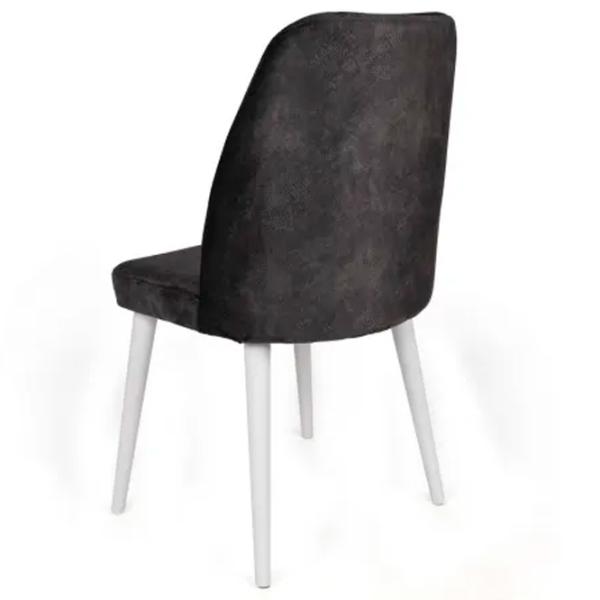 Set scaune de bucătarie Trendy Alfa Catifea/ Black White photo 5