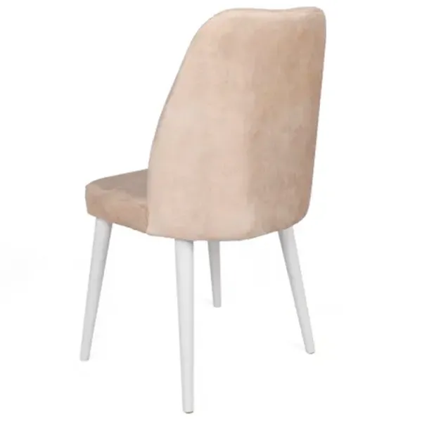 Set scaune de bucătarie Trendy Alfa Catifea/ Beige White photo 5