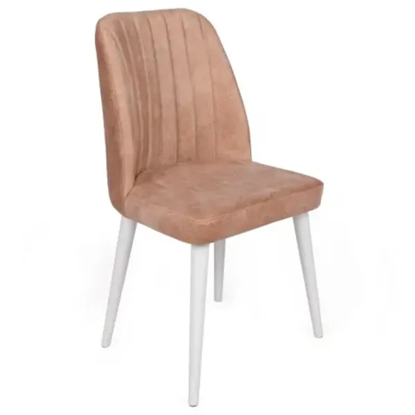 Set scaune de bucătarie Trendy Alfa Catifea/ Light Brown White photo 2