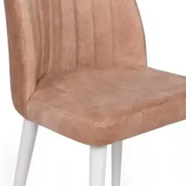 Set scaune de bucătarie Trendy Alfa Catifea/ Light Brown White photo 3