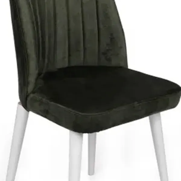 Set scaune de bucătarie Trendy Alfa Catifea/ Khaki White photo 3