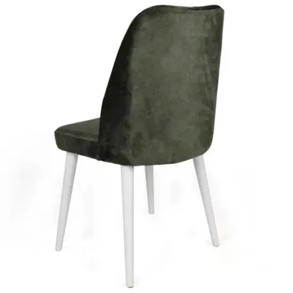 Set scaune de bucătarie Trendy Alfa Catifea/ Khaki White photo 5