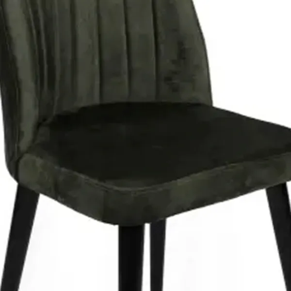 Set scaune de bucătarie Trendy Alfa Catifea/ Khaki Black photo 3
