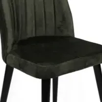 Set scaune de bucătarie Trendy Alfa Catifea/ Khaki Black photo 3
