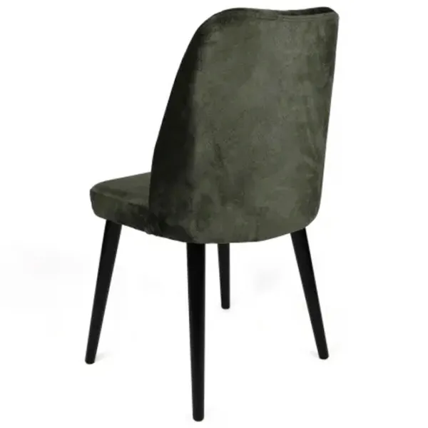 Set scaune de bucătarie Trendy Alfa Catifea/ Khaki Black photo 5
