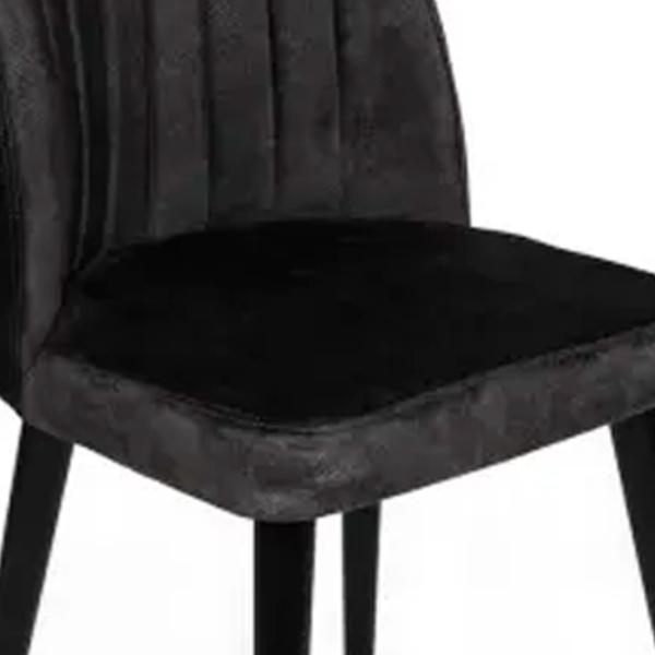 Set scaune de bucătarie Trendy Alfa Catifea/ Black Black photo 5