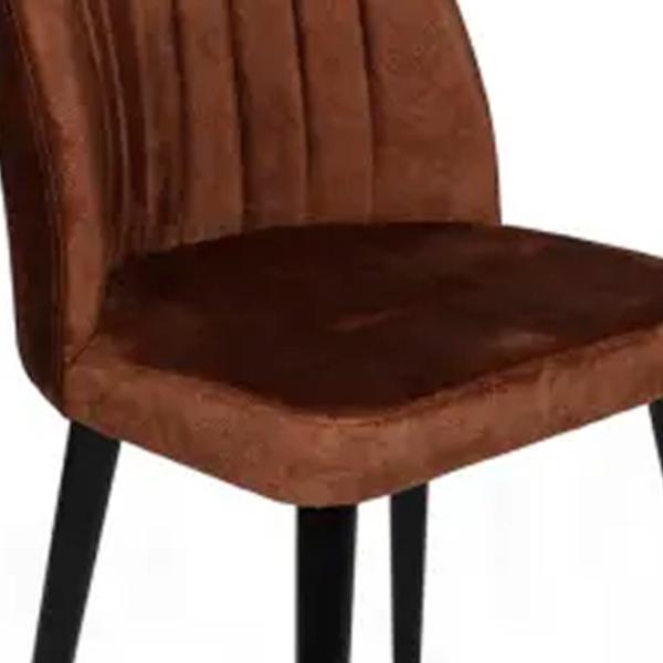 Set scaune de bucătarie Trendy Alfa Catifea/ Brown Black photo 4