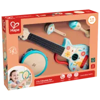 Набор музыкальных инструментов Hape 4in1 Ukulele Set 3 года / Синий photo 4