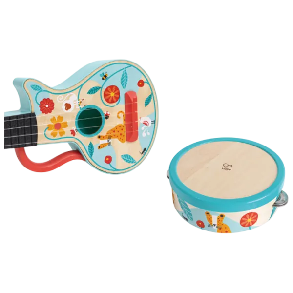 Набор музыкальных инструментов Hape 4in1 Ukulele Set 3 года / Синий photo 5