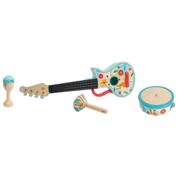 Набор музыкальных инструментов Hape 4in1 Ukulele Set 3 года / Синий photo 7