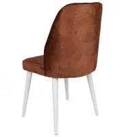 Set scaune de bucătarie Trendy Dallas Catifea/ Brown White photo 5