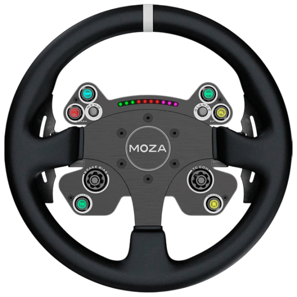 Volan Moza Racing CS V2P Cu fir / 12 buttons / Black photo 1