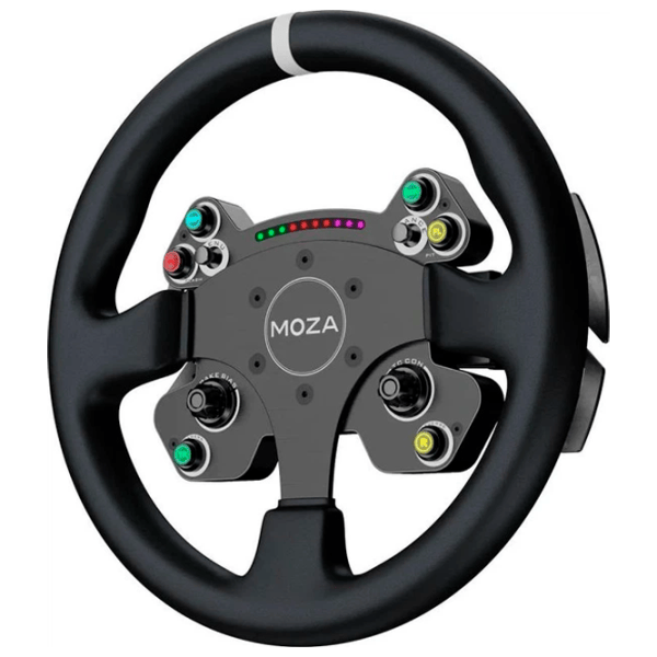 Volan Moza Racing CS V2P Cu fir / 12 buttons / Black photo 2