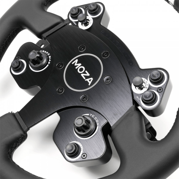 Volan Moza Racing CS V2P Cu fir / 12 buttons / Black photo 5