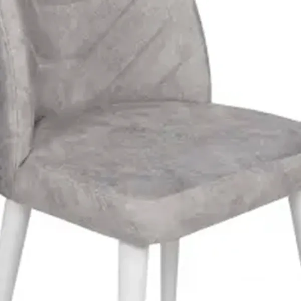 Set scaune de bucătarie Trendy Dallas Catifea/ Gray White photo 3