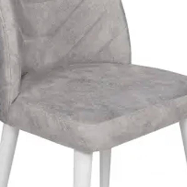 Set scaune de bucătarie Trendy Dallas Catifea/ Gray White photo 3