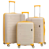 Чемодан CCS 5236 Set 105л/ Желтый Белый