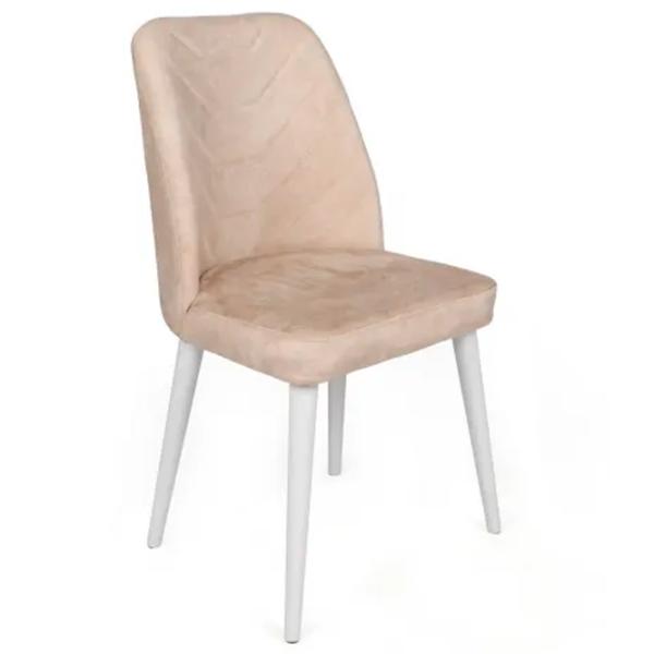 Set scaune de bucătarie Trendy Dallas Catifea/ Beige White photo 2