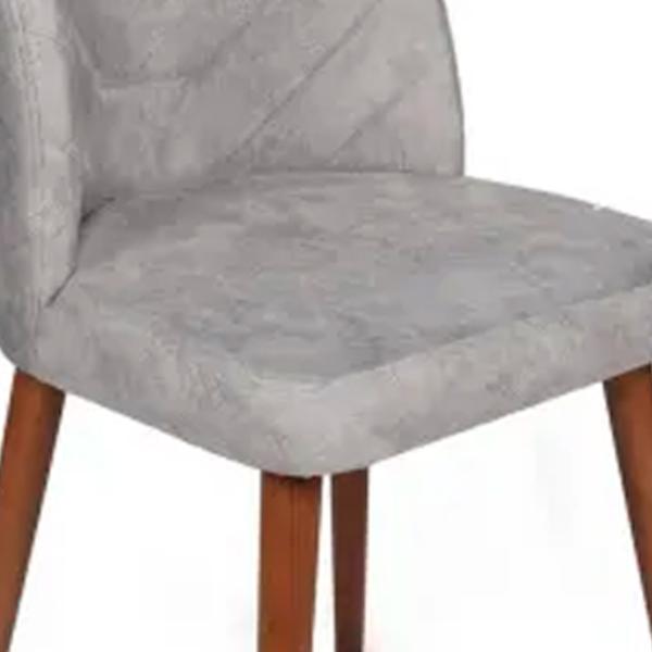 Set scaune de bucătarie Trendy Dallas Catifea/ Gray Brown photo 3