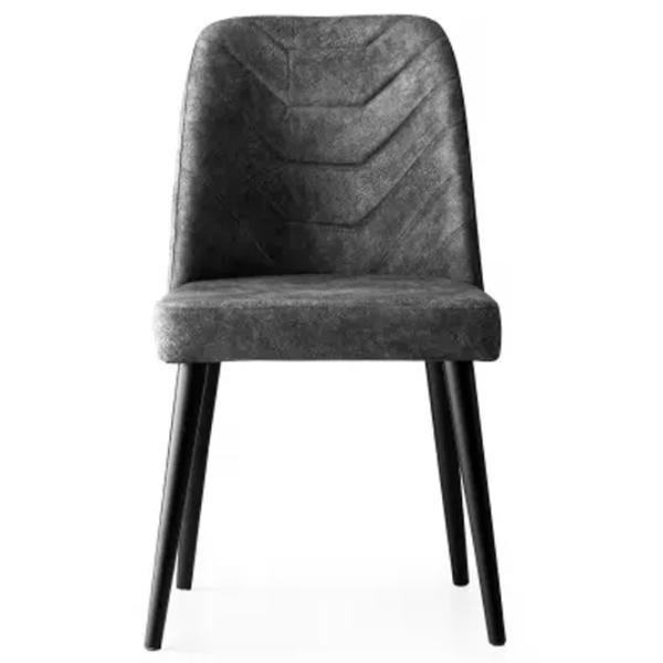 Set scaune de bucătarie Trendy Dallas Catifea/ Gray Black photo 3