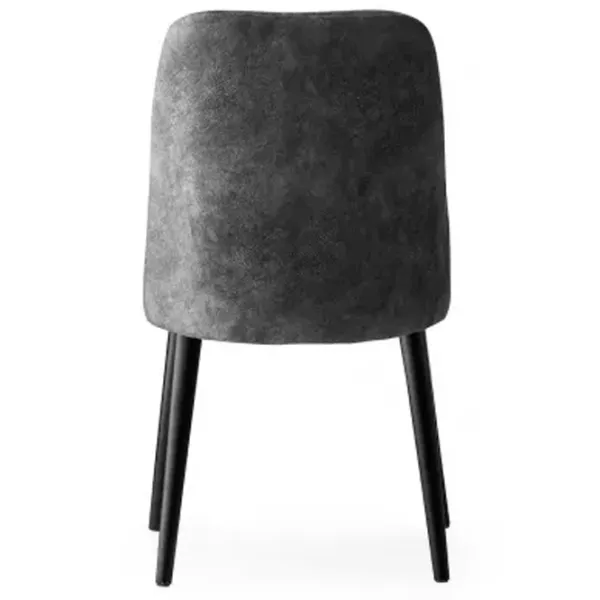 Set scaune de bucătarie Trendy Dallas Catifea/ Gray Black photo 4
