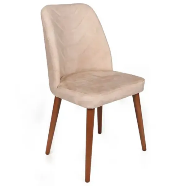 Set scaune de bucătarie Trendy Dallas Catifea/ Beige Brown photo 2