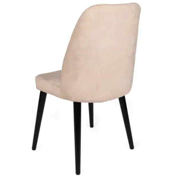 Set scaune de bucătarie Trendy Dallas Catifea/ Beige Black photo 2