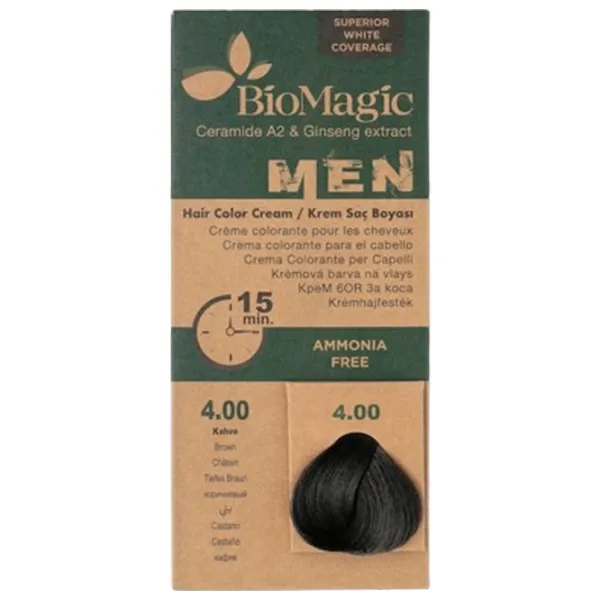 Краска для волос BioMagic Brown Код цвета: 4.00, 0.06л photo 1