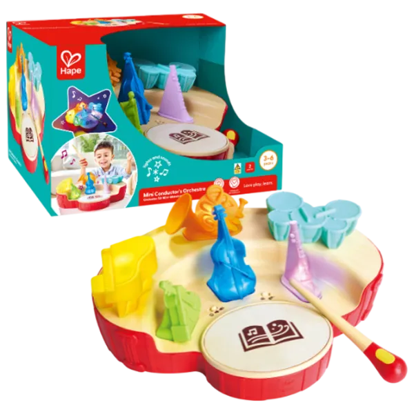 Набор музыкальных инструментов Hape Mini Orchestra of the Conductor 3 года / Красный photo 1